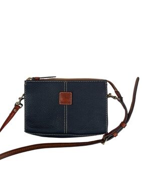 NWOT Dooney & Bourke Navy Pebbled Leather Crossbody Bag